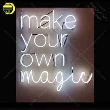 NEON SIGN For make your own magic display Neon lamps Real GLASS Tube Decorate Home Room Advertise custom neon light with board