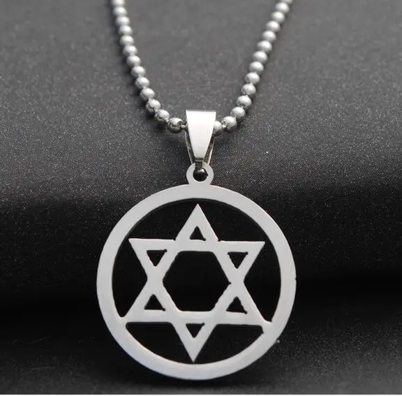 Lemegeton Collier Avec Pendentif Symbole étoile Juive Bijoux