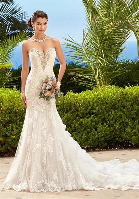 Lace Front Wedding Dresses