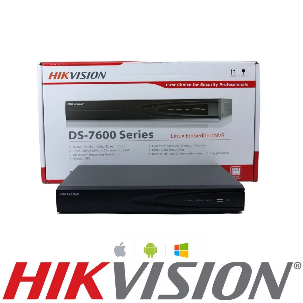 

Hik English Version NVR DS-7616NI-E2/8P 16CH 8POE And 2SATA Network Interfaces Case NVR HD 1080P NVR CCTV System HDMI And VGA