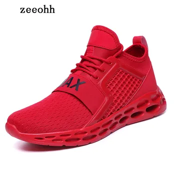

Male Breathable Running Shoes For Man Black Sport Shoes Men Sneakers Zapatos corrientes de verano Red chaussure homme de marque