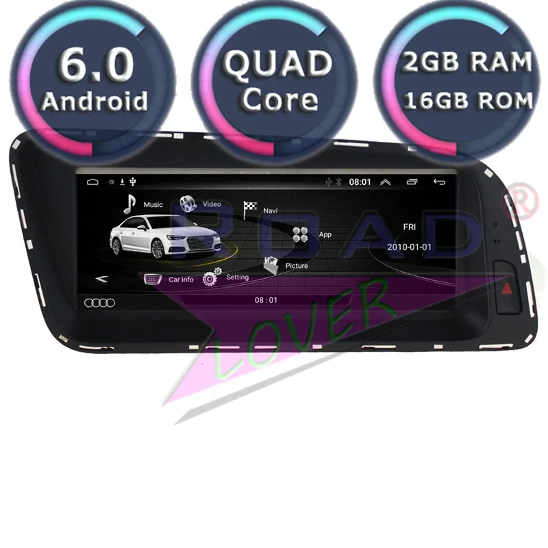 Cheap Topnavi Android 6.0 Car Player Radio Video For Audi Q5 (2010 2011 2012 2013 2014 2015 2016 2017) Stereo GPS Navigation NO DVD 4