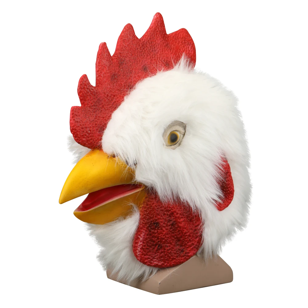 

Over Head Mask Halloween Masquerade Fancy Dress Farm Animal Mask Chicken Adult