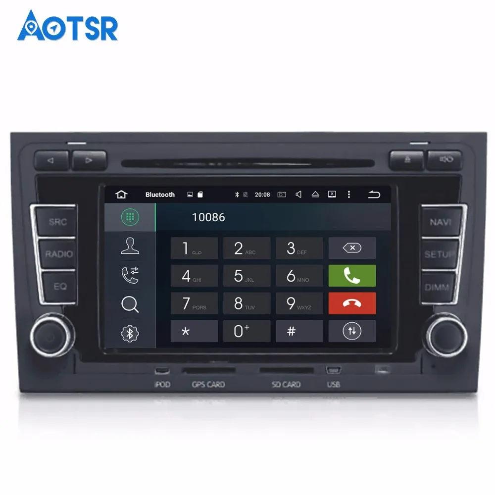 Sale 2 DIN car DVD GPS For Audi A4 S4 RS4 2003-2012 with dvd player Radio navigation Audio multimedia capacitance touch screen stereo 1