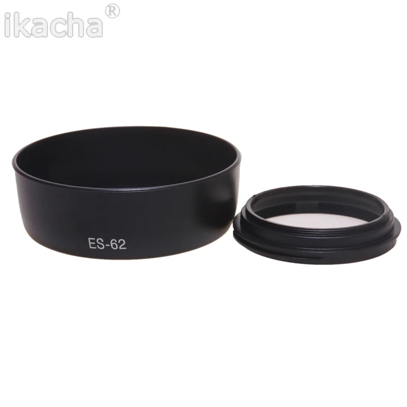 

ES-62 ES 62 Lens Hood For Canon EOS EF 50mm f/1.8 II ES62 Lens Twist Lock Camera Lens Hood Camera Accessories