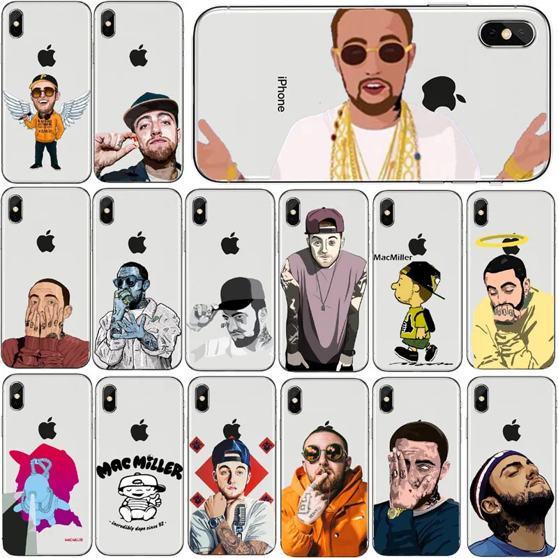 Macs Miller Мягкий силиконовый чехол для телефона iPhone X 5 5S SE 6 SPlus 7 Plus 8 | Мобильные