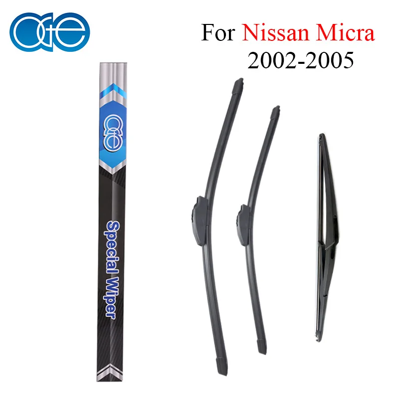 Oge Front And Rear Windshield Wiper Blades For Nissan Micra 2002 2003