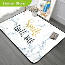 Европейский стиль прямоугольная гостиная спальня белая Декоративная Ковровая зона ковер спальня пол дверь Йога детская игра мягкие коврики