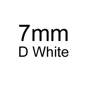 D-J цвет 7 мм белый муассаниты камень свободные муассаниты 3,0 карат для обручального кольца - Цвет: 7mm-D white