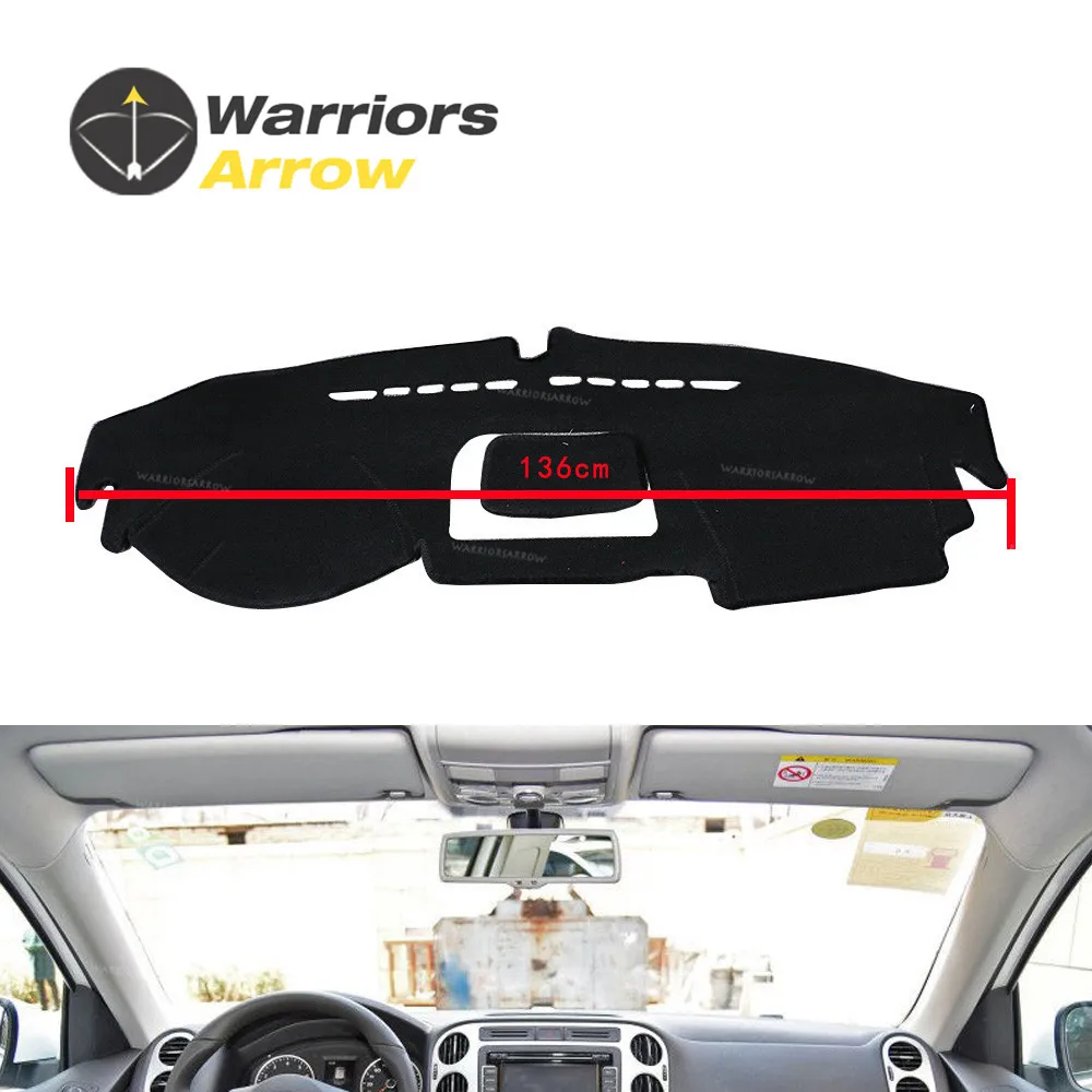 

For Volkswagen Tiguan 2013-2014 Black Dashboard Cover Dashmat Dash Mat Pad Sun Shade Dash Board Cover Carpet Protective Mat LHD
