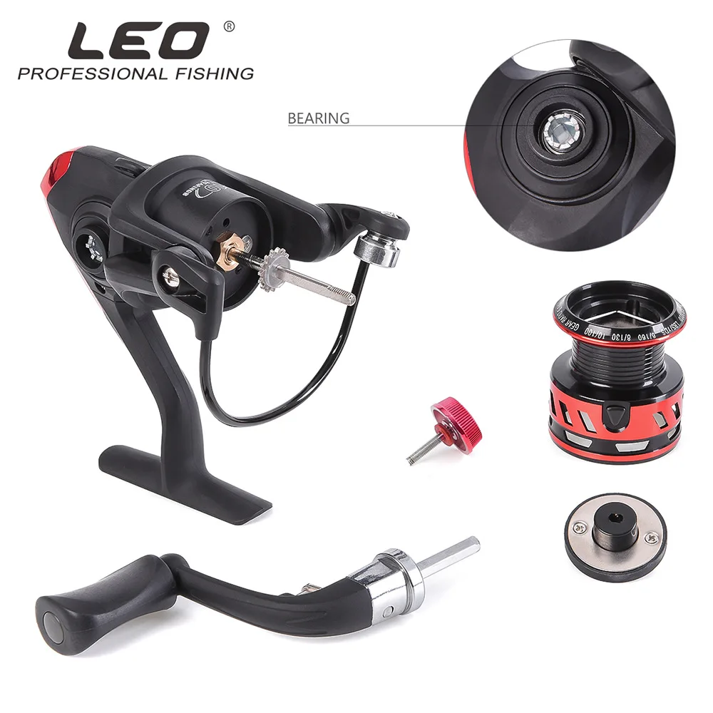 Isca de Fibra de Carbono Vara de Pesca Roda de Fiar Linha de Chumbo Telescópica Anzol Crank Ganchos Iscas Soft Isca Dura Pesca T27772 Leo Kit Mod. 1231391 8 Conj. de varas