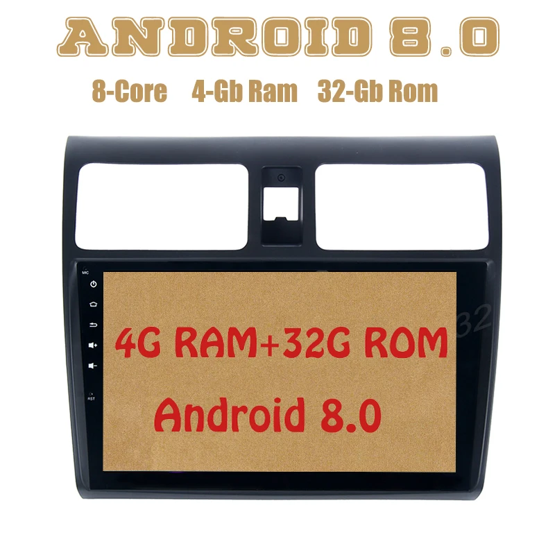 

for Suzuki Swift 2005-2011 Octa core PX5 Android 8.0 car radio gps navi with 4G RAM 32G ROM wifi 4g usb Auto Stereo Multimed