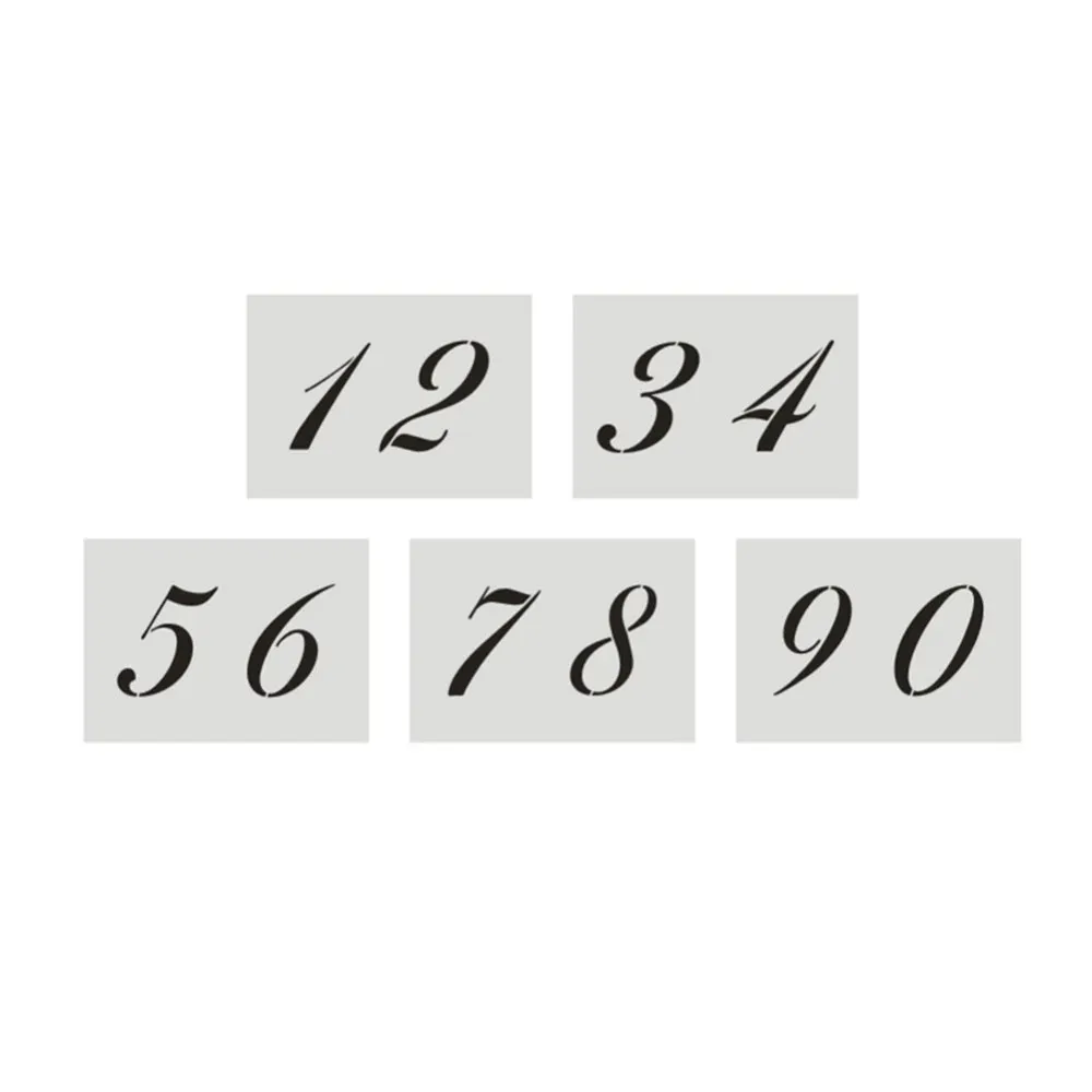 

40pcs DIY Alphabet Templates Letter Number Symbol Drawing Painting Stencils New