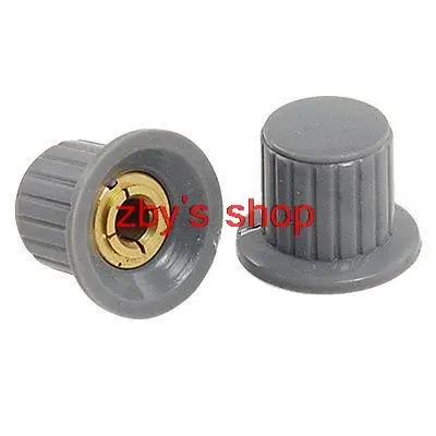 

Audio Volume Control Potentiometer Rotary Knobs Gray 18mm Knob Top 6mm Shaft Hole Dia X6