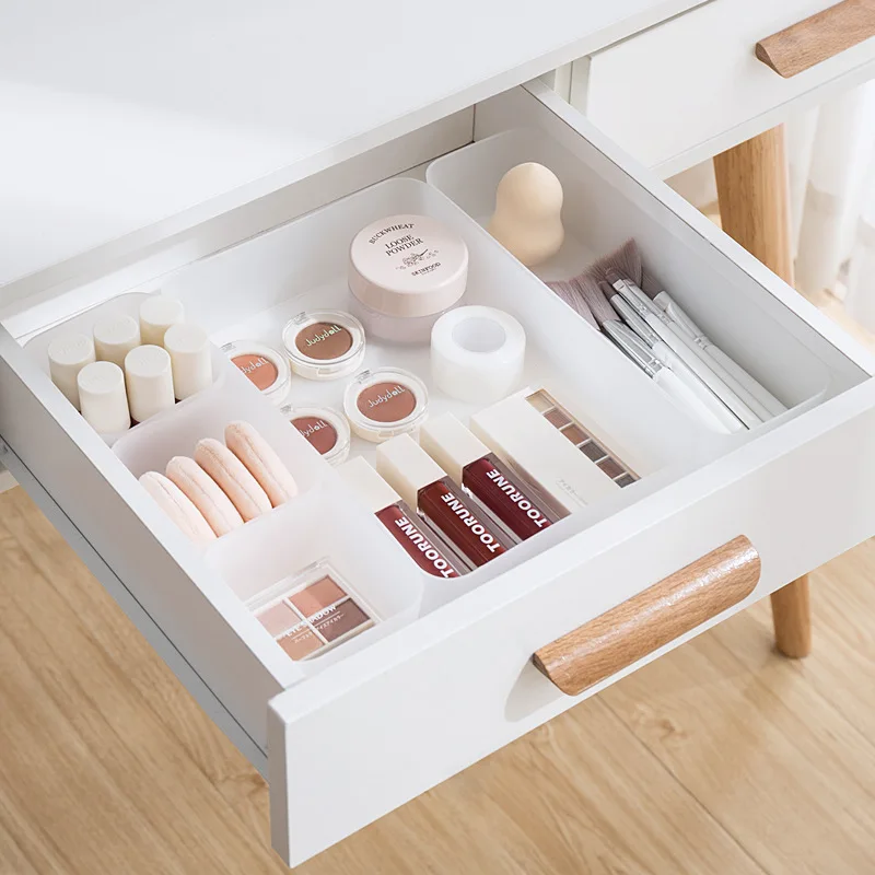 

Creative Drawer Separation Organizer Adjustable Plastic Storage Boxes Underwear Food Trinket Cosmetics Container Combination Box