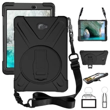 Чехол для Samsung Galaxy Tab A A6 10,1 с S Pen P580 P585, безопасная Противоударная сверхмощная вращающаяся подставка+ плечевой ремень