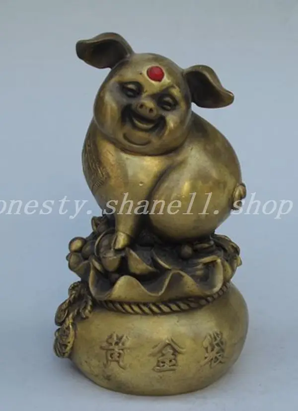 

Chinese bronze statue auspicious wealth of the money