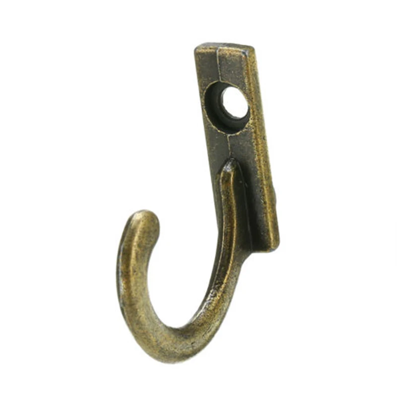 10 шт. античный латунный настенный крючок для ключей держатель для полотенец с надписью вешалка для одежды подвесной органайзер стеллаж для хранения домашний декор