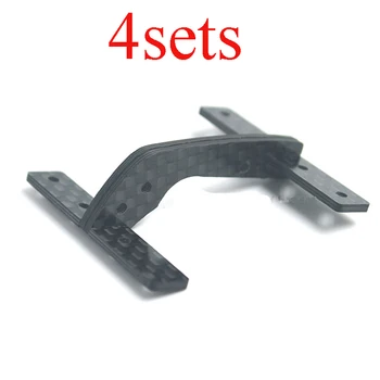 

4Sets Carbon Fiber Damping Rear Reinforcing Plate Short Type Superman Tail Support Bracket f RC Tamiya Mini 4WD Racing Car Model