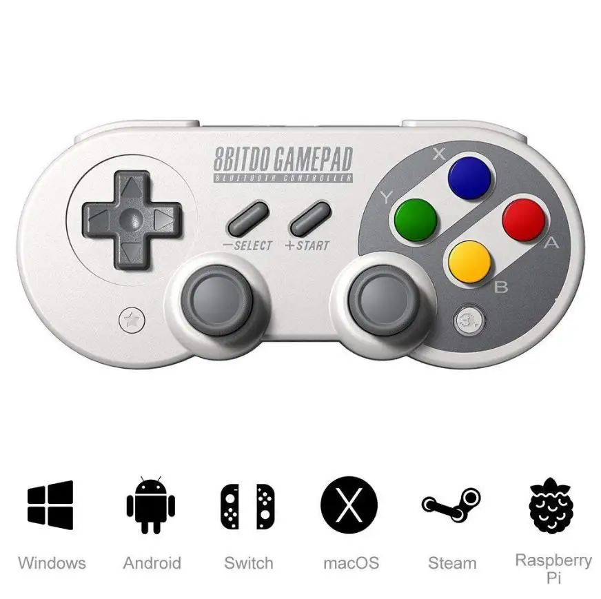 

8Bitdo SF30 Pro Gamepad Controller Joystick for Nintendo Switch Windows Mac OS Android Rumble Vibration Motion Controls USB-C