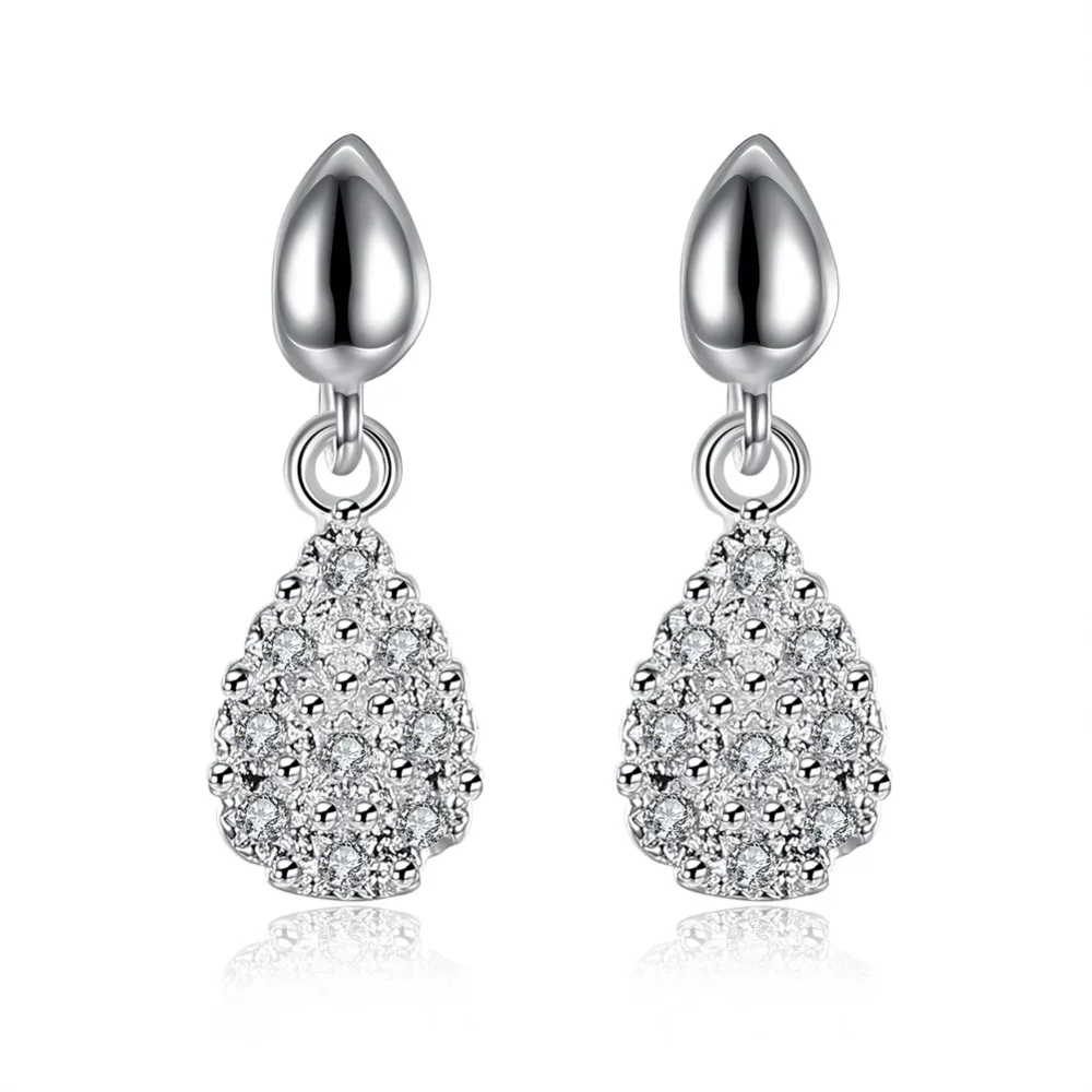 

2015 new 925 sterling silver hollow Shiigata weave bangle drop of hook earring for women girl fine fashion trendy jewerly