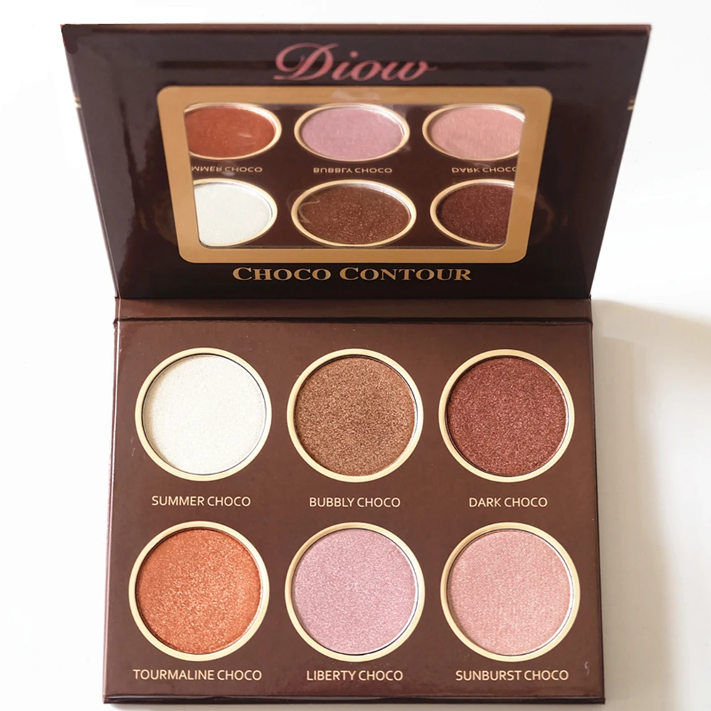 

Diow Glitter Shimmer illuminator Glow Kit Fashion Bronzer & Highlighter Eyeshadow Palette Makeup Set For Beauty Drop Shipping