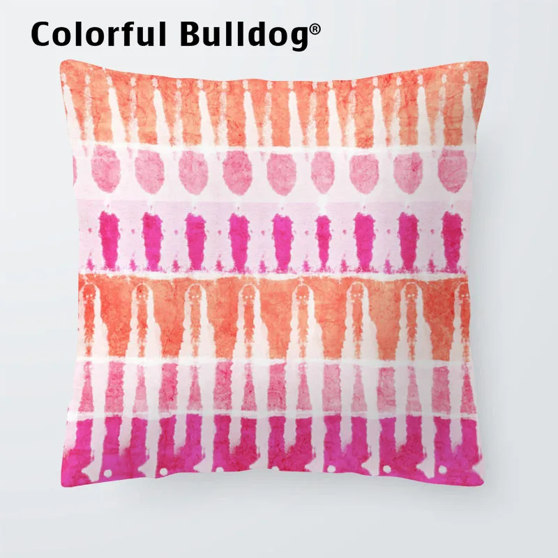 المائية اللوحة غطاء الوسائد الملونة الماس المعين وسادة يغطي المنزل مكتب أريكة الزخرفية مربع 17 في رمي الوسائد