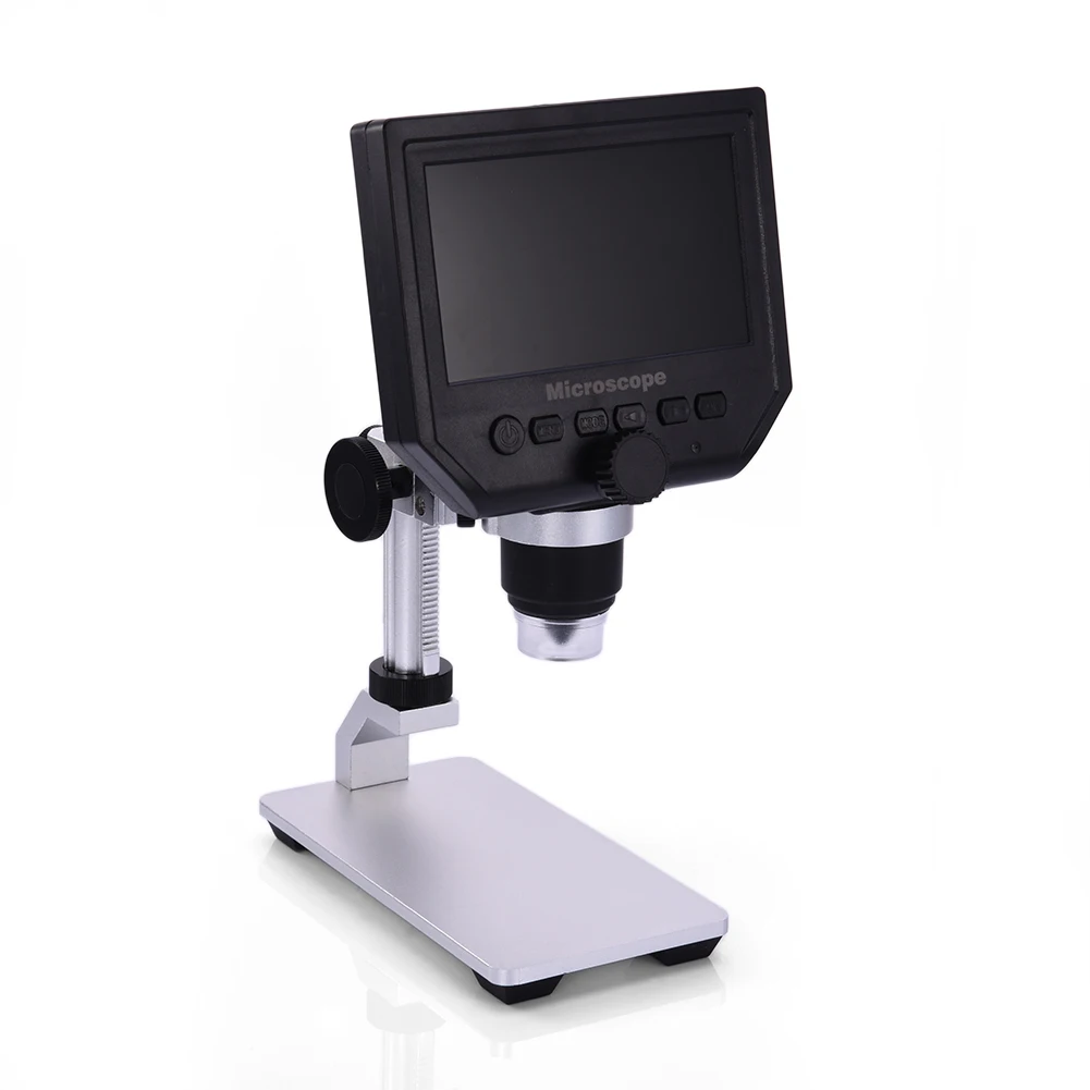 

1-600x 3.6MP USB Digital Electronic Microscope Portable 8 LED VGA Microscope With 4.3" HD OLED Screen For Pcb Motherboard Repair