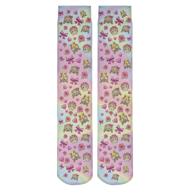 

Emoji Monkey 3d digital print stocking 2018 news 38 cm