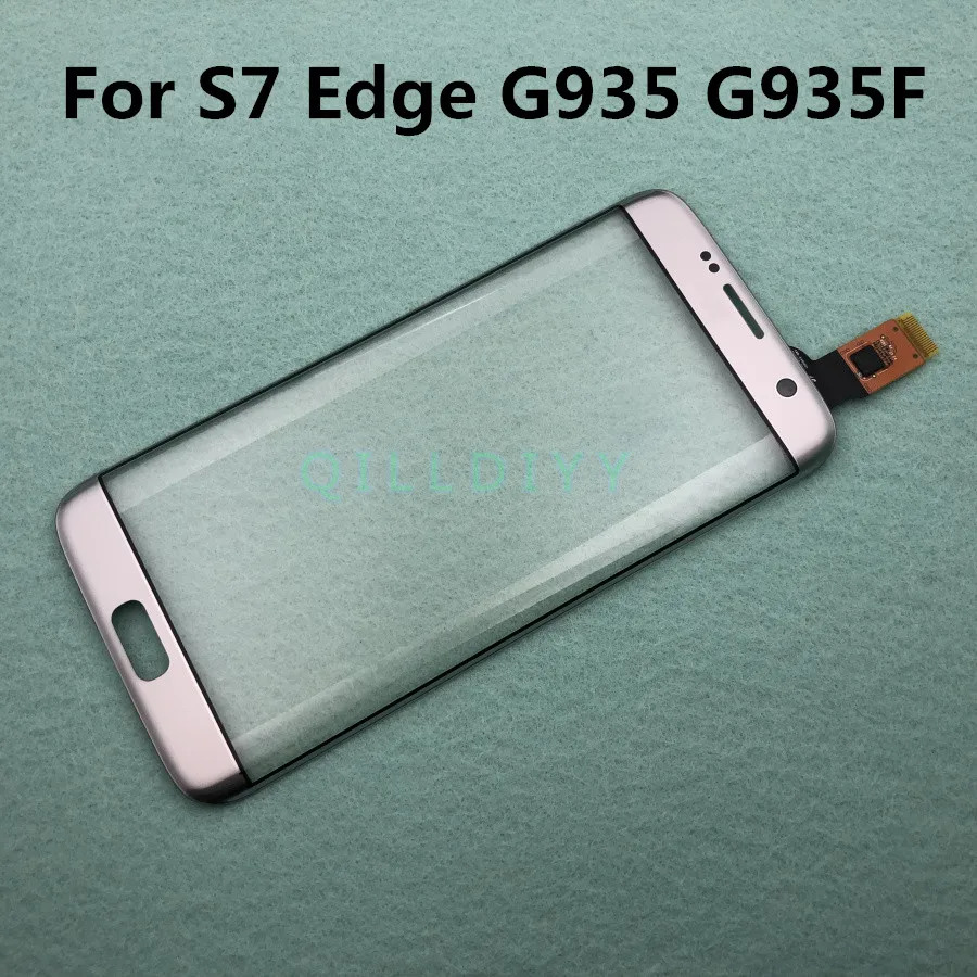 S7Edge сенсорный экран тп кабель для samsung Galaxy S7 Edge G935 G935F G935FD сенсорный сенсор стекло объектив панель Замена