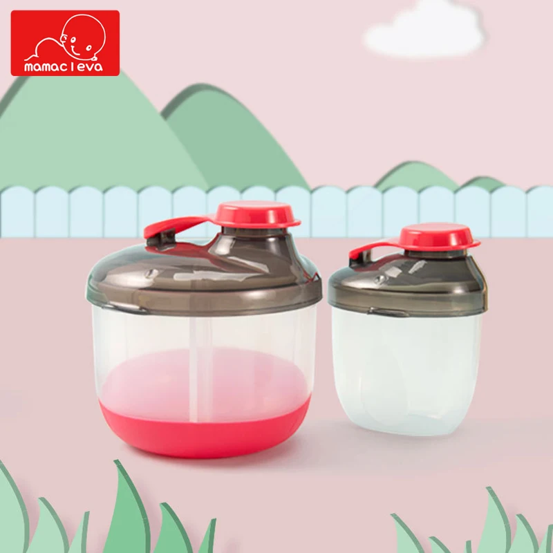 2pcs Portable Milk Powder Container Baby Fresh Food Storage Snack Box Toddler Travel Cup Bottle Infant Milk Formula Dispenser