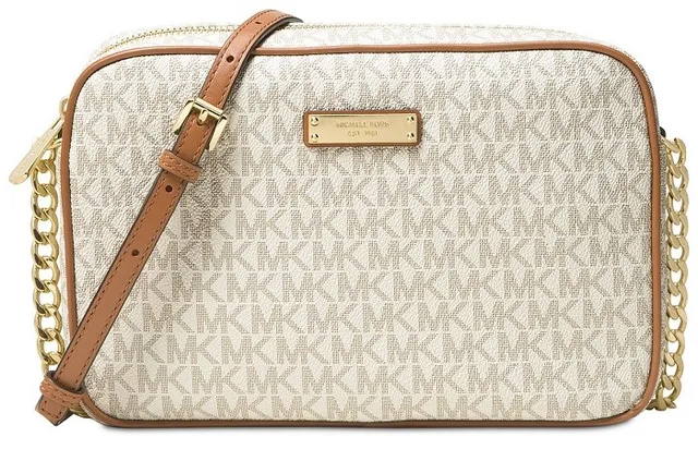 michael michael kors metallic signature east west crossbody