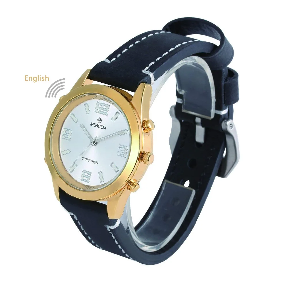 

Talking Wristwatch with time announcement, Luminous function talking clock, Speaking Watch for Aged / Blind / Visually Impaired