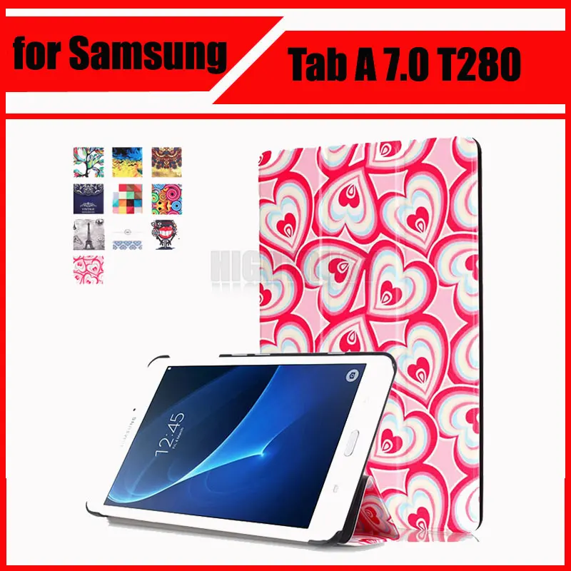 Кожаный чехол для Samsung Galaxy Tab 7.0 sm-t280 T280 sm-t285 T285 7 "Tablet Чехлы + экран протектор