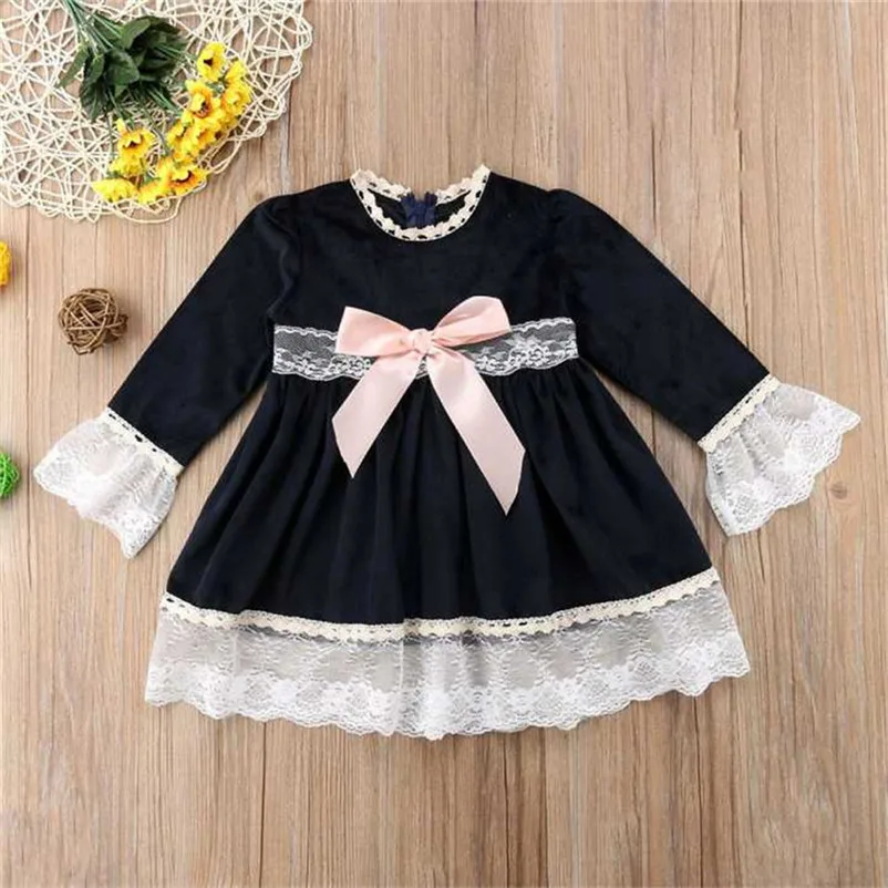

hot !! sweet mini baby girls dress princess party wakaii bowknot dresses for girls vetement enfant fille #F#4ST14