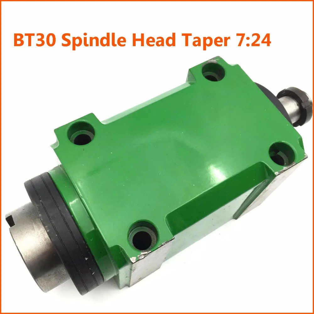 BT30 Taper Spindle Unit 7:24 Mechanical Power Head&Drawbar for Drilling Milling 