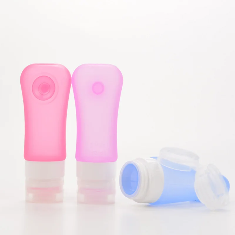 

High Quality 4pcs Toiletry Travel Bottles Set Silicone Leak Proof Travel Size for Shampoo Conditioner Soap
