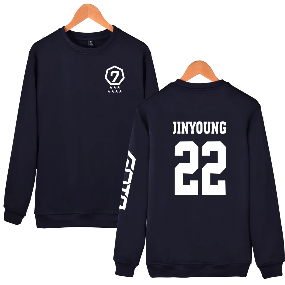 KPOP Got7 Jackson Mark JB JR фанаты имени члена Женский пуловер в стиле Харадзюку розовые