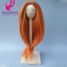 Натуральный цвет мягкие прямые волосы парик для 1/3 1/4 1/6 BJD кукла для русской ручной работы DIY куклы парики