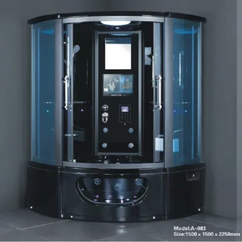 

Glass material steam shower room acrylic massage bathtub