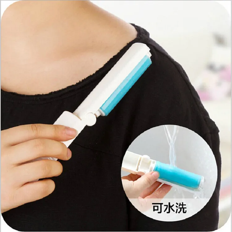 

New Design Sticky hair device clothes sticky dust brush Portable folding washed feathers feeder Washable Electrostatic Dust