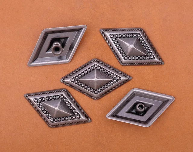 100 pezzi rivetti quadrati borchie piramide nere borchie rivetto punk rock scarpe con borchie abbigliamento artigianato fai da te artiglio borchie in metallo per pelle  15