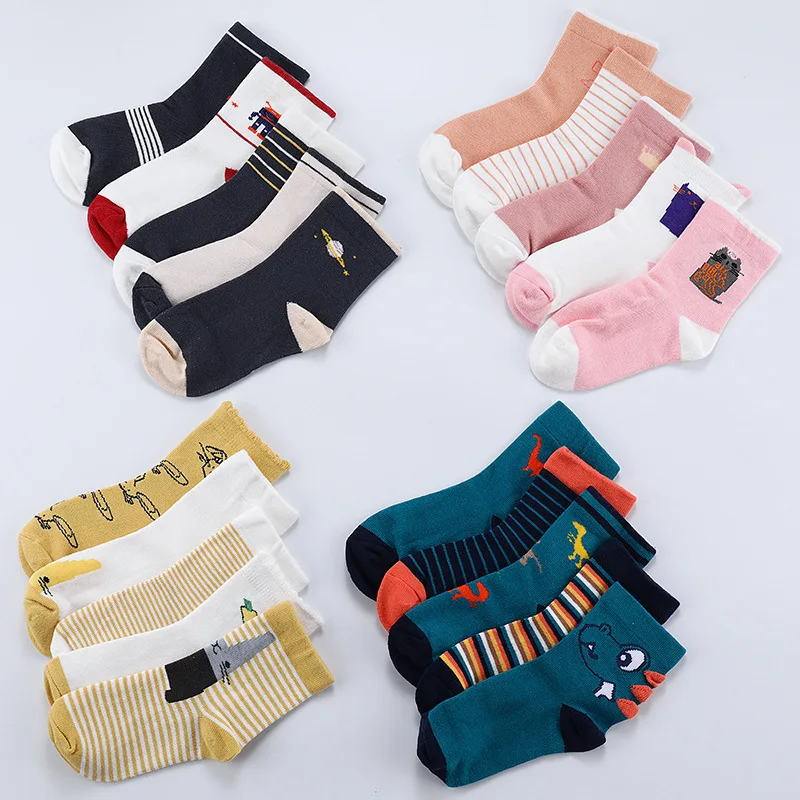 

2 to 12years old kids Cartoon socks cute animals boys Breathable short Socks children baby stuff girls cotton Socks