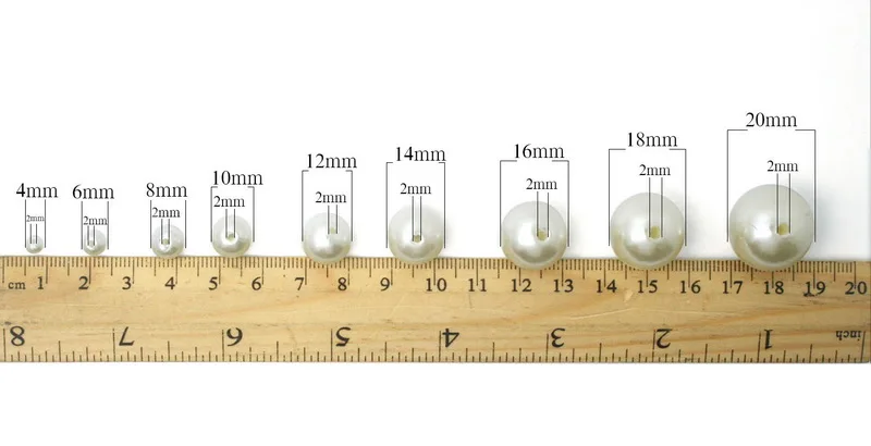 Выберите размер 4.6.8.10.12.14.16.18.20 мм ABS цвета слоновой кости имитация жемчуга круглые акриловые пластиковые бусины для DIY детского ожерелья