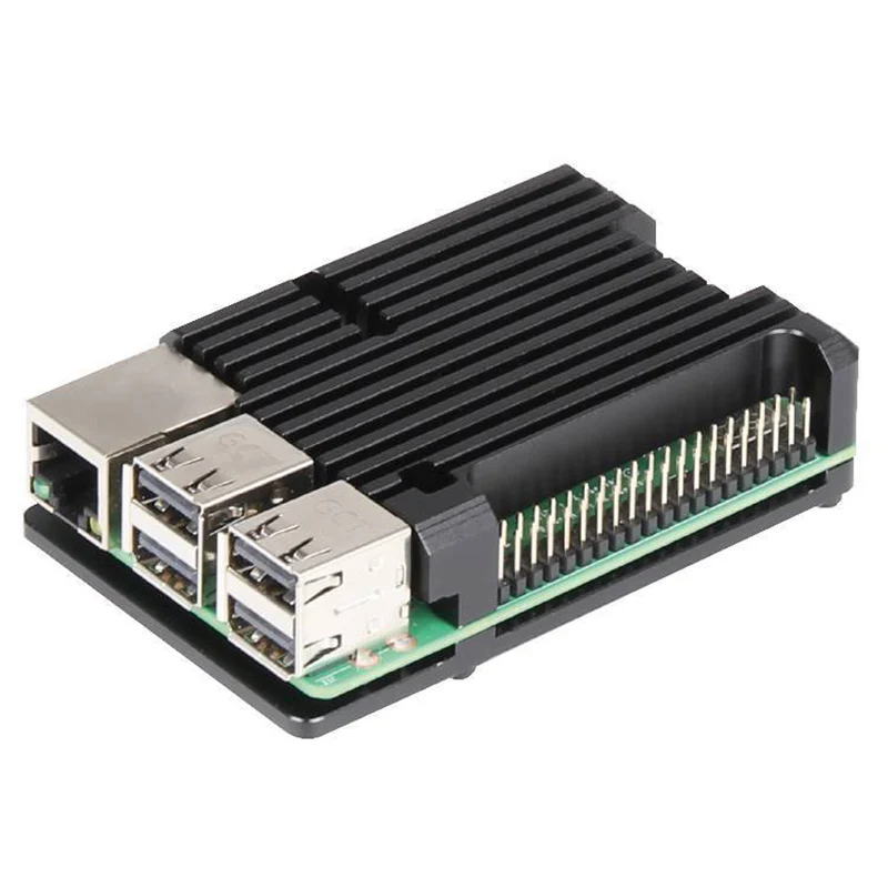 

Aluminum Alloy Housing Radiator Metal Cooling Shell for Raspberry Pi 3B+ 3B GDeals