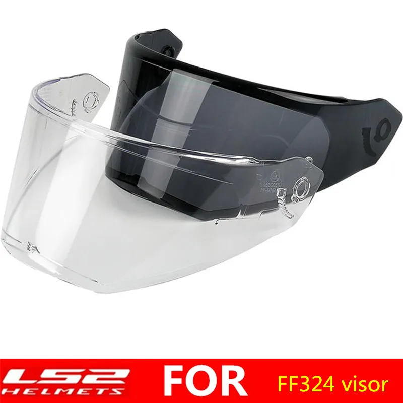 LS2 FF324 флип-ап мотоциклетный шлем Стеклянный Щит Полнолицевой мотоциклетный шлем солнцезащитный козырек многоцветный устойчивый к царапинам объектив черный