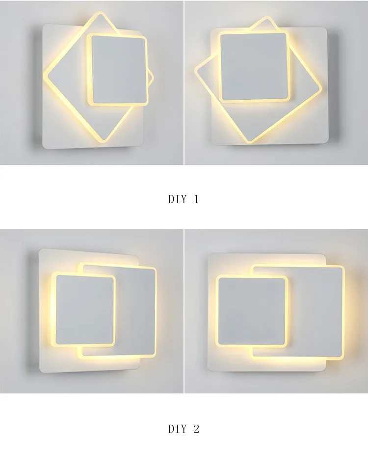 Art Deco LED Wall Sconce Light Fixture Direction Adjustable Applique Murale Luminaire 10