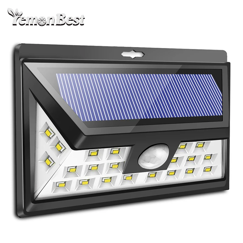 Solar Lights Outdoor Wireless 24 LED Motion Sensors Solar Lights Wide