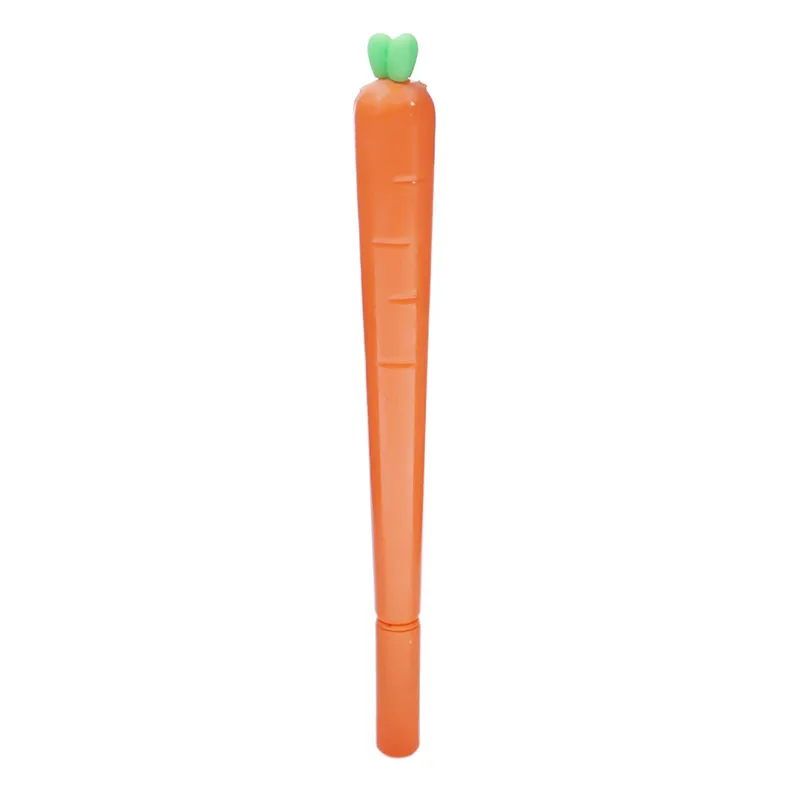 1 шт. Новое поступление Kawaii морковь мм 0,5 мм пластик гель черные чернила для ручки милые ручка для подписей, канцелярские подарок для детей школьные офисные принадлежности