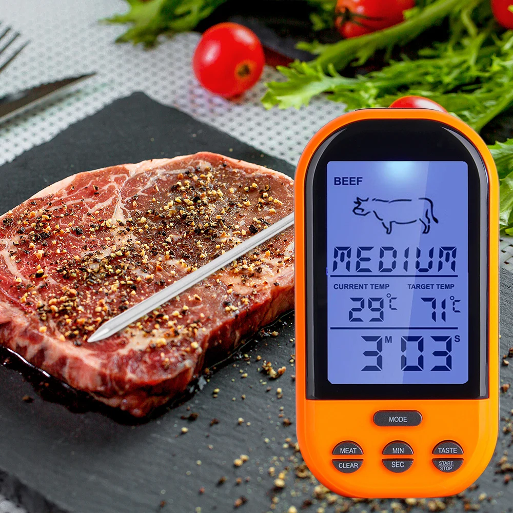 

Digital Oven Thermometers Wireless Food Cooking BBQ Thermometer LCD For Barbecue Timer Probe Temperature Kitchen Cooking Tools